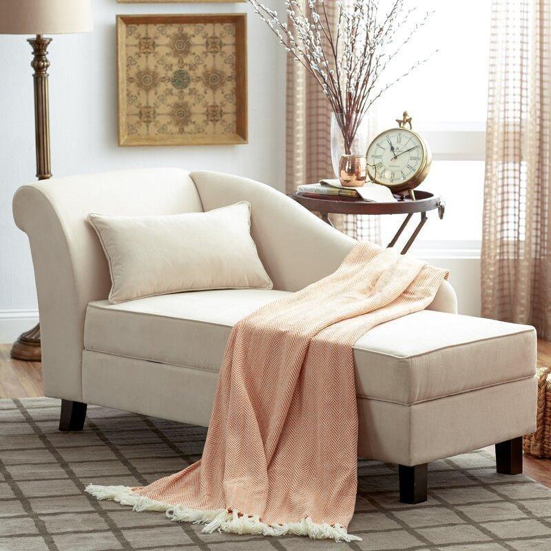 Wooden Twist Spacious Storage Solid Wood Couch Chaise Lounge - WoodenTwist