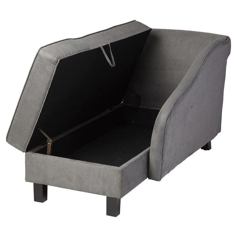 Wooden Twist Spacious Storage Solid Wood Couch Chaise Lounge - WoodenTwist
