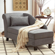 Wooden Twist Spacious Storage Solid Wood Couch Chaise Lounge - WoodenTwist