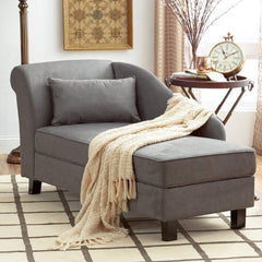 Wooden Twist Spacious Storage Solid Wood Couch Chaise Lounge - WoodenTwist