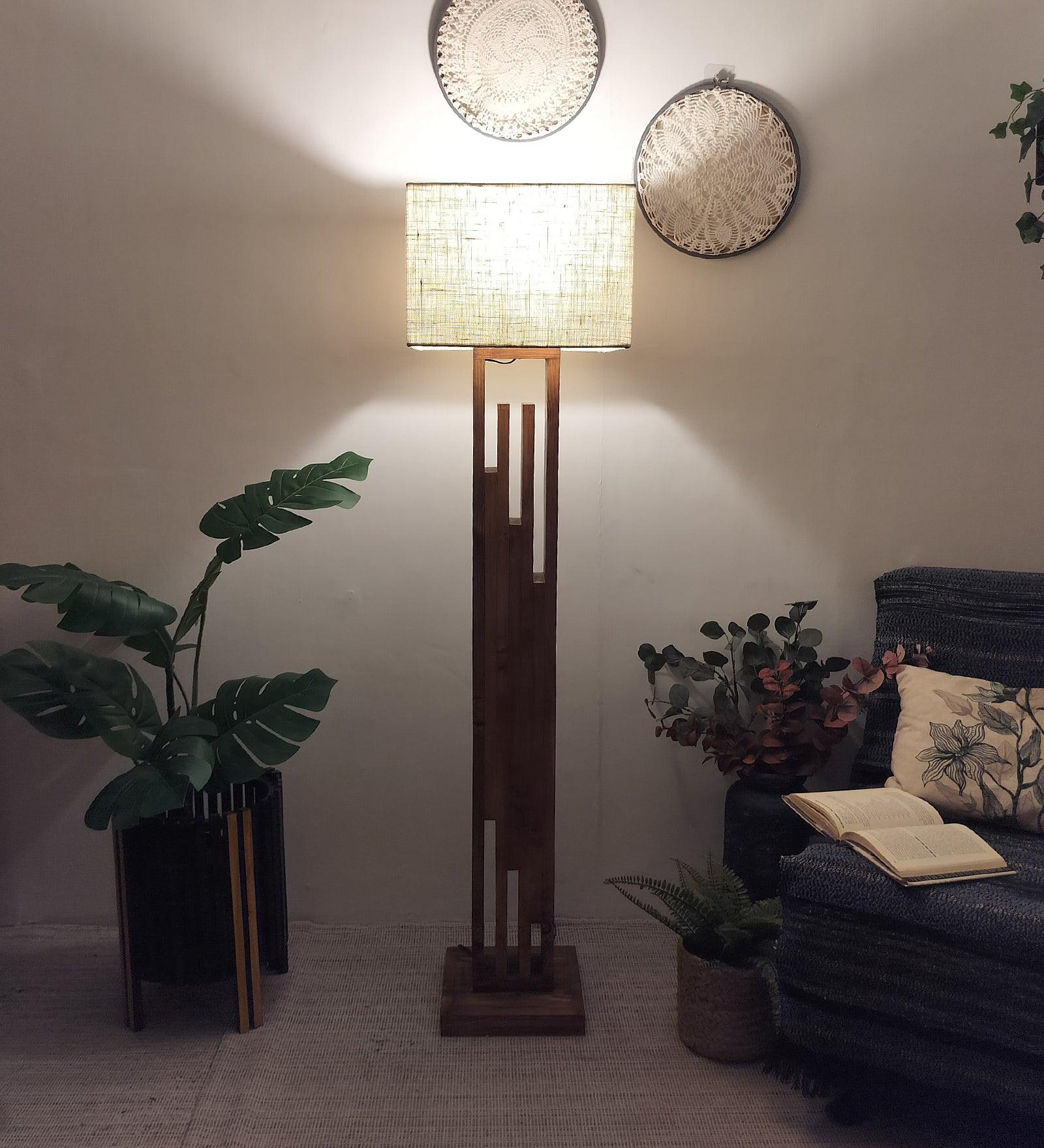 Square floor lamp