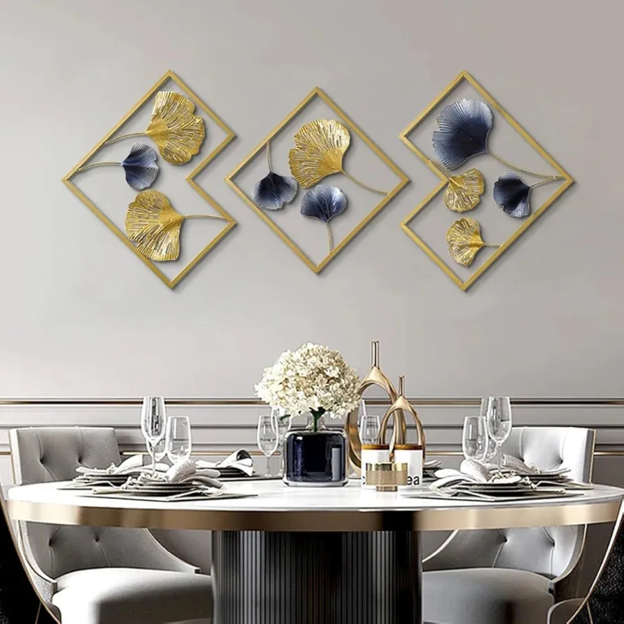 Golden & Blue with a smooth finish