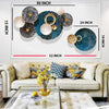 Modern Round Wall Hangings Decorative Geometric Circle Design for Living Room, Bedroom & Office Wall Décor