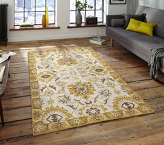 Hand Tufted Romania Gold Color Carpet - WoodenTwist