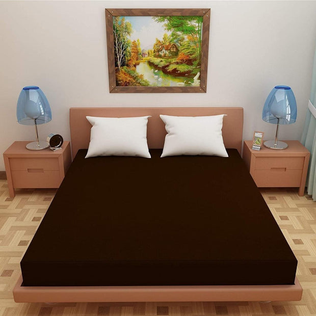Home Furnishing Waterproof Mattress Protector ( Coffee ) - WoodenTwist