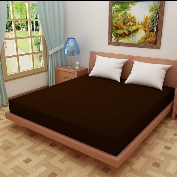 Home Furnishing Waterproof Mattress Protector ( Coffee ) - WoodenTwist