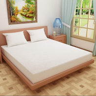 Home Furnishing Waterproof Mattress Protector ( White ) - WoodenTwist