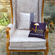 Wooden Handmade Vintage Old Fashion Memorial Wing Chair (Natural Finish) - WoodenTwist