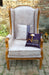 Wooden Handmade Vintage Old Fashion Memorial Wing Chair (Natural Finish) - WoodenTwist