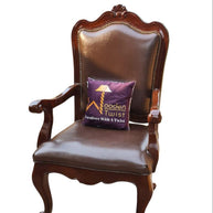 Wooden Twist Hand Carved Sheesham Wood Arm Chair ( Brown ) - WoodenTwist