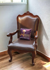 Wooden Twist Hand Carved Sheesham Wood Arm Chair ( Brown ) - WoodenTwist