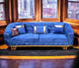 Wooden Twist Royal Blue Modern Luxury Sectional Chesterfield Sofa Set 8 Seater - WoodenTwist