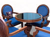 Wooden Twist Winsome Round Teak Wood 4 Seater Dining Table Set - WoodenTwist