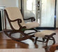 Rocking Chair with Foot Rest ( Walnut ) - WoodenTwist
