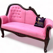 Wooden Twist Céleste Style Teak Wood 2 Seater Chaise Lounge - WoodenTwist
