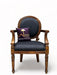 Wooden Twist Gramps Handmade Carved Sheesham Wood Armrest Chair - WoodenTwist