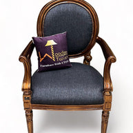 Wooden Twist Gramps Handmade Carved Sheesham Wood Armrest Chair - WoodenTwist