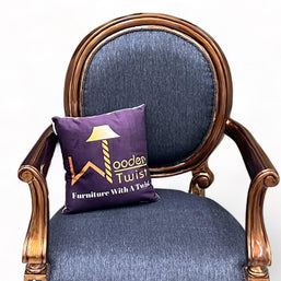 Wooden Twist Gramps Handmade Carved Sheesham Wood Armrest Chair - WoodenTwist