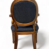 Wooden Twist Gramps Handmade Carved Sheesham Wood Armrest Chair - WoodenTwist
