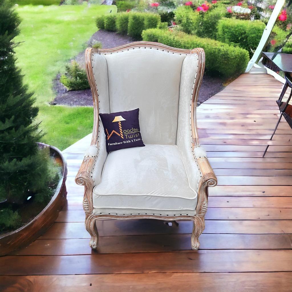 Handcrafted Wing Back Armchair