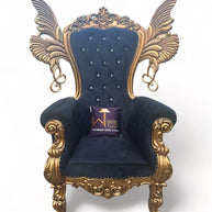 Wooden Twist Luxurious High Back Throne Chair with Especial Wings - WoodenTwist
