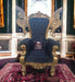 Wooden Twist Luxurious High Back Throne Chair with Especial Wings - WoodenTwist