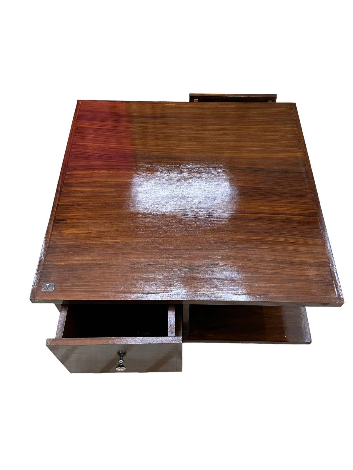 Luxurious Wooden Handmade Solid Sheesham Wood Coffee Table - WoodenTwist