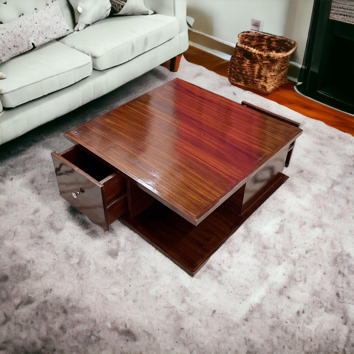 Handmade Solid Sheesham Wood Coffee Table
