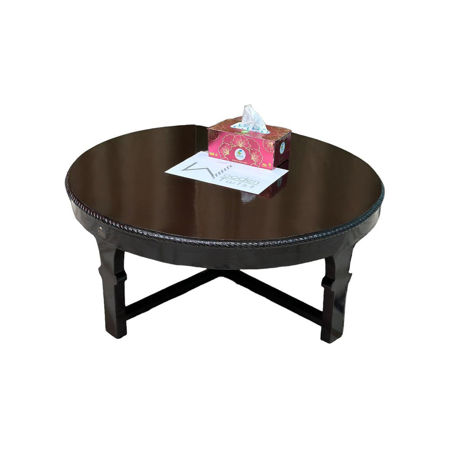 Walnut finish with warm reddish brown tones
