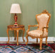 Wooden Twist Deluxe Teak Wood Living Room Chair ( Golden ) - WoodenTwist