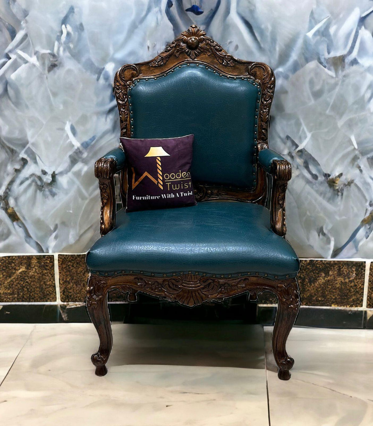 A handmade teak armchair for your living room