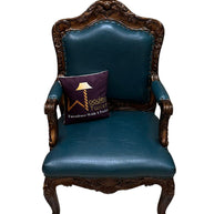 Wooden Twist Violet Teak Wood Living Room Armchair - WoodenTwist