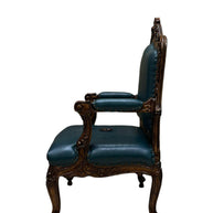 Wooden Twist Violet Teak Wood Living Room Armchair - WoodenTwist