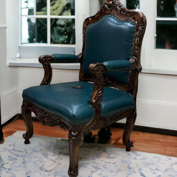 Wooden Twist Violet Teak Wood Living Room Armchair - WoodenTwist
