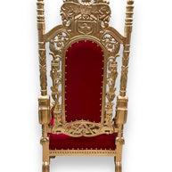 Luxurious High Back Throne Chair - WoodenTwist