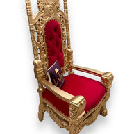 Luxurious High Back Throne Chair - WoodenTwist