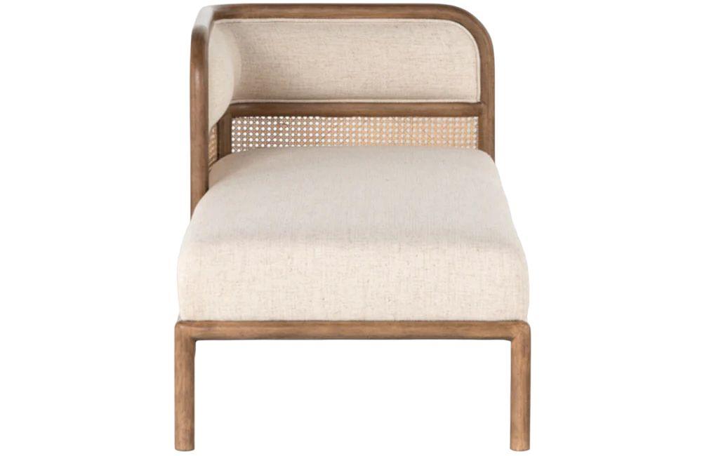 Natural Cane Panel Chaise Lounge