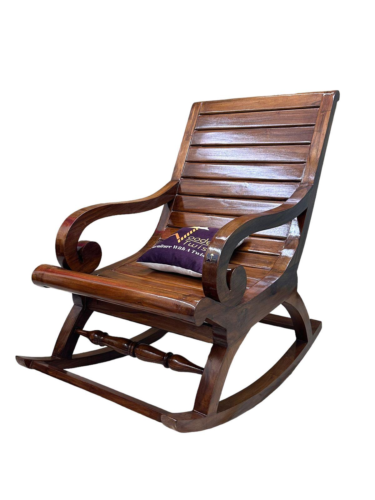 Honey Finish Rocking Chair