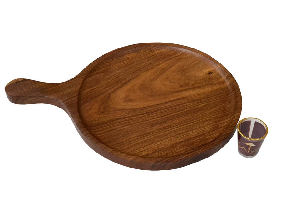 Warm brown Sheesham finish