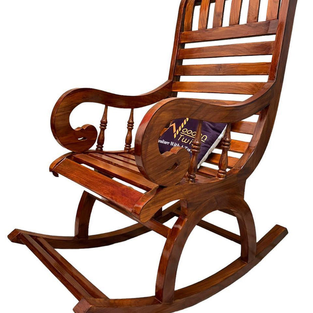 Teak Wood Rocking Chair
