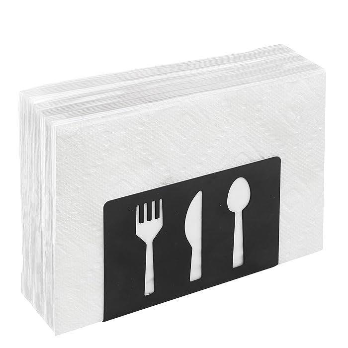 Wrought iron napkin holder with Servilleta design