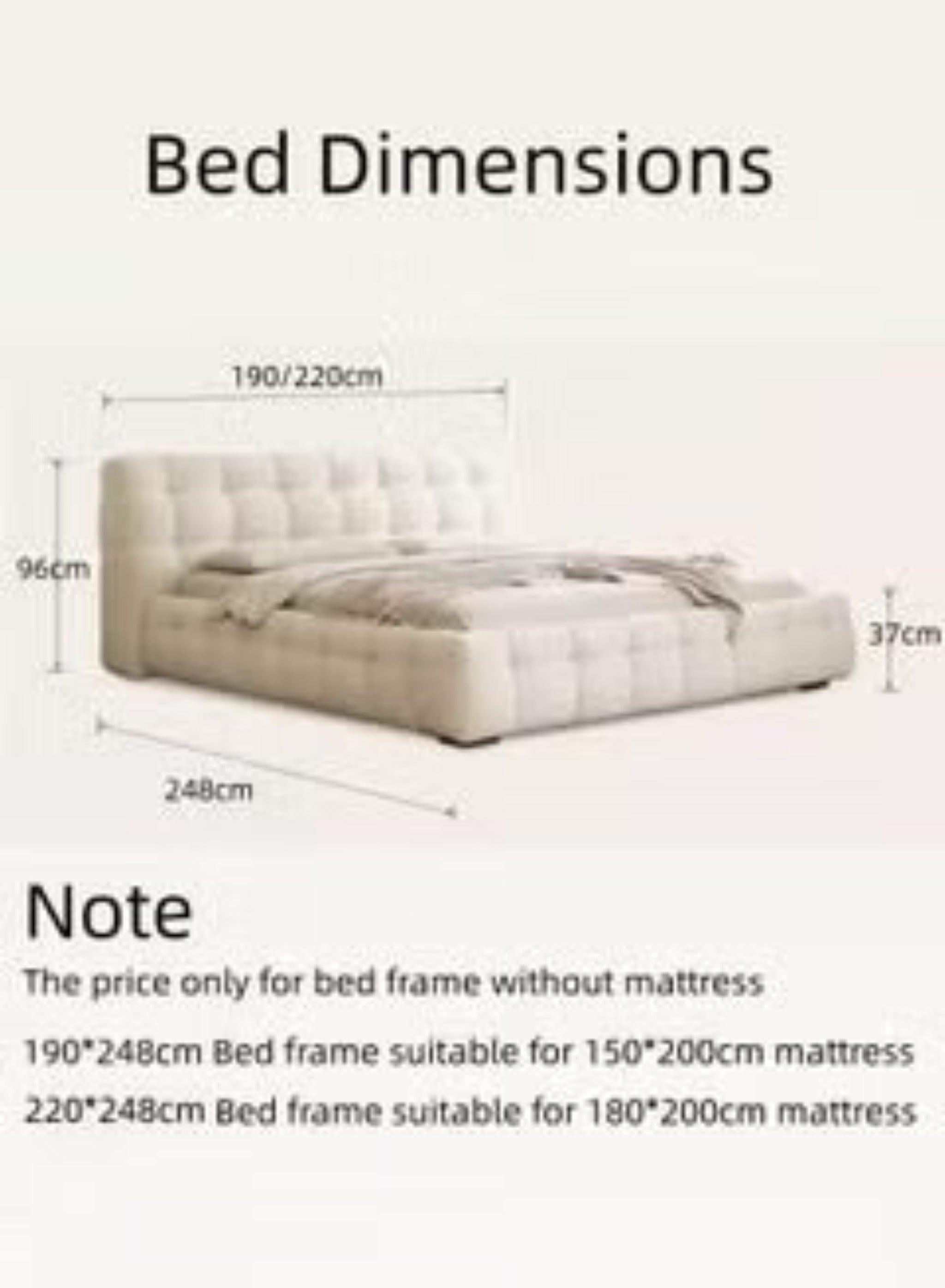 Boucle Upholstery Bed