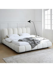 Wooden Twist Tactic Modernize Boucle Upholstery Bed for Luxury Bedroom Contemporary, Stylish, and Elegant - WoodenTwist