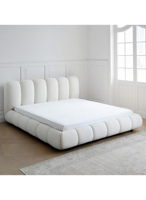 Wooden Twist Tactic Modernize Boucle Upholstery Bed for Luxury Bedroom Contemporary, Stylish, and Elegant - WoodenTwist