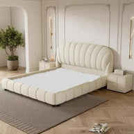 Wooden Twist Grandeur Modernize Boucle Upholstery Bed for Luxury Bedroom - WoodenTwist