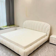 Wooden Twist Grandeur Modernize Boucle Upholstery Bed for Luxury Bedroom - WoodenTwist