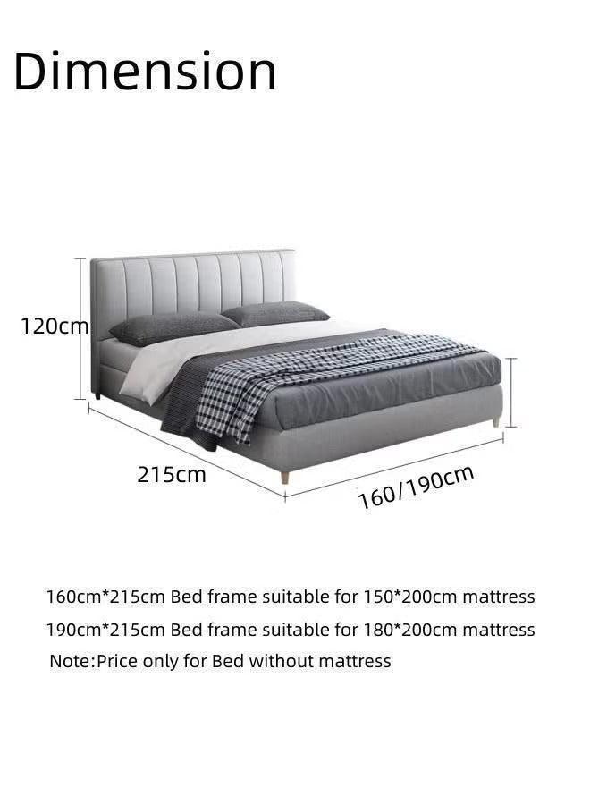 A grey finish for a calm bedroom