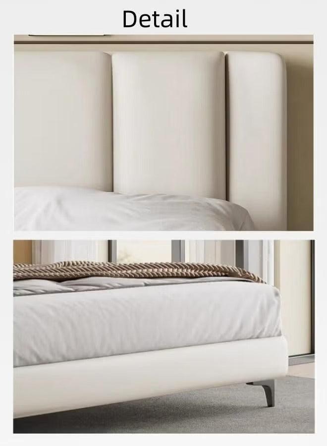 Soft beige leatherette