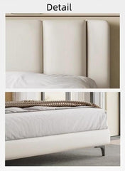 Wooden Twist Italian Minimalism Modernize Leatherette Upholstery Bed for Luxury Bedroom - WoodenTwist