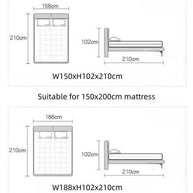 Wooden Twist Italian Minimalism Modernize Leatherette Upholstery Bed for Luxury Bedroom - WoodenTwist